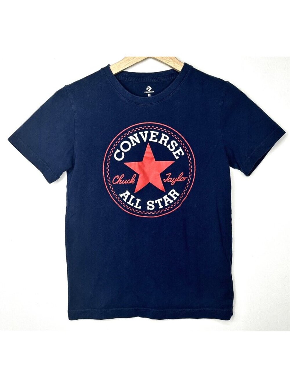 Converse All Star Chuck Taylor Boys Graphic T Shirt Short Sleeve Cotton M 10-12